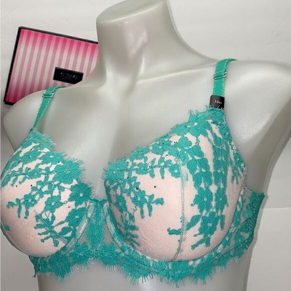 🔥 Victoria Secret  bra  dream angel lined Demi sz 34C New - Picture 2 of 4